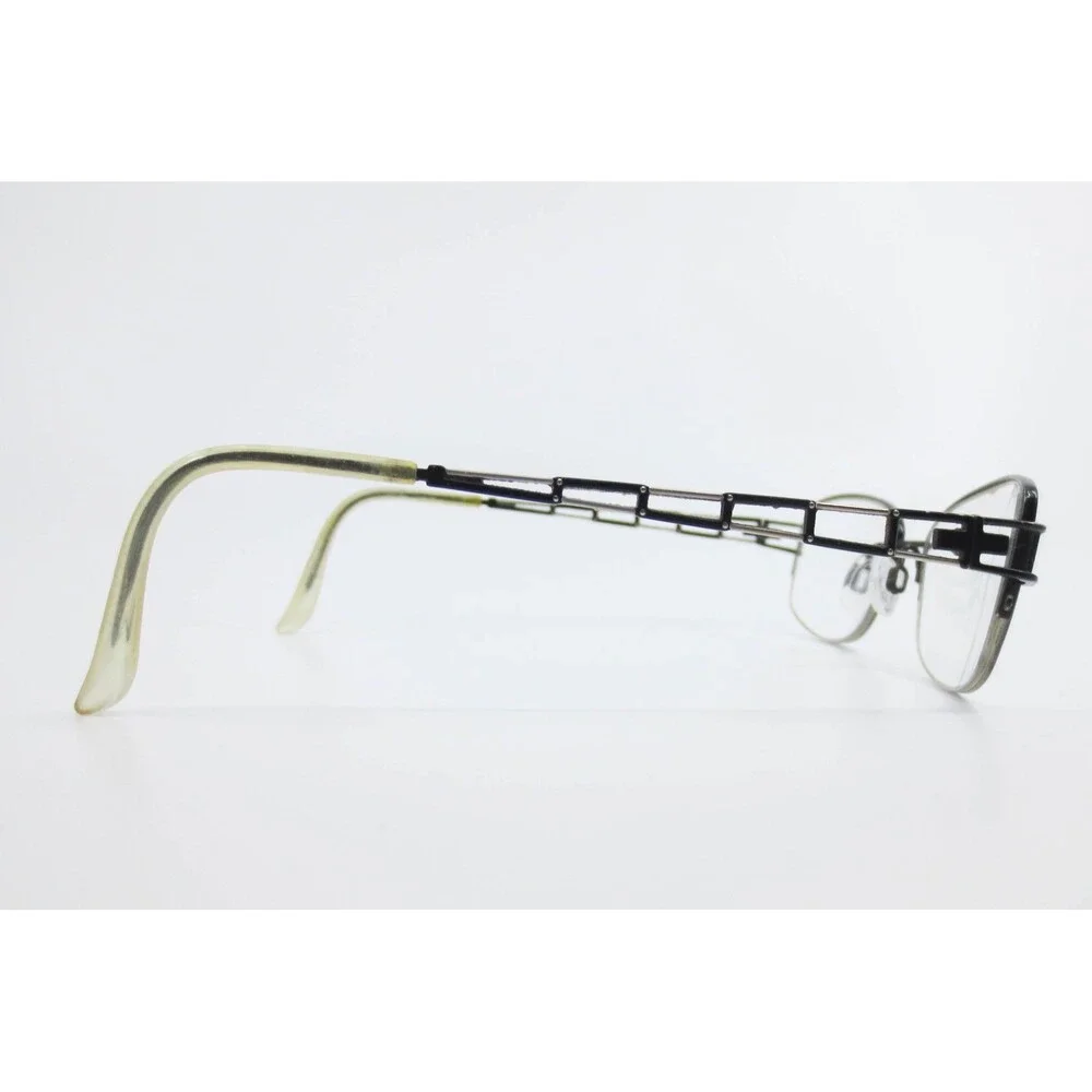 Charmant Eyeglasses Black Semi Rimless Rectangular Frames 51-18-140 38320